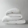 Luxury White Goose Down Comforter – 800 Fill Power All-Season Duvet, 400 Thread Count Cotton Sateen Bedding with Corner Loops, King/California King