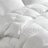 Luxury White Goose Down Comforter – 800 Fill Power All-Season Duvet, 400 Thread Count Cotton Sateen Bedding with Corner Loops, King/California King