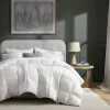Luxury White Goose Down Comforter – 800 Fill Power All-Season Duvet, 400 Thread Count Cotton Sateen Bedding with Corner Loops, King/California King