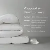 Luxury White Goose Down Comforter – 800 Fill Power All-Season Duvet, 400 Thread Count Cotton Sateen Bedding with Corner Loops, King/California King