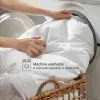 Luxury White Goose Down Comforter – 800 Fill Power All-Season Duvet, 400 Thread Count Cotton Sateen Bedding with Corner Loops, King/California King