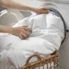 Luxury White Goose Down Comforter – 800 Fill Power All-Season Duvet, 400 Thread Count Cotton Sateen Bedding with Corner Loops, King/California King