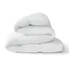 Luxury White Goose Down Comforter – 800 Fill Power All-Season Duvet, 400 Thread Count Cotton Sateen Bedding with Corner Loops, King/California King