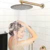 Brushed Gold Shower System with 10" Rainfall Shower Head & Handheld Sprayer, Dual Shower Faucet Set with Pressure Balance Valve
