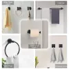 14-Piece Brushed Nickel Bathroom Hardware Set, Towel Bars, Toilet Paper Holders, Towel Rings & Hooks, Modern Wall-Mounted Accessories Kit