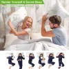 Shredded Memory Foam Pillows Set of 2, Bamboo Cooling Bed Pillows for Neck & Back Support, Hypoallergenic Adjustable Sleep Pillows