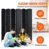 VEVOR 6 Panel Room Divider, Hand-Woven Folding Privacy Screens with Hinges