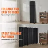 VEVOR 6 Panel Room Divider, Hand-Woven Folding Privacy Screens with Hinges