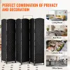 VEVOR 6 Panel Room Divider, Hand-Woven Folding Privacy Screens with Hinges