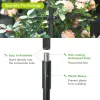 Garden Obelisk Trellis for Climbing Plants, Black Metal Plant Support Tower with Adjustable Height, Rustproof Outdoor Vine Support for Roses