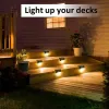 8 Pack Solar Deck Lights Outdoor – Waterproof LED Step Lights 3000K Warm White for Stairs, Fence, Patio & Garden