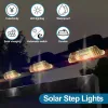 8 Pack Solar Deck Lights Outdoor – Waterproof LED Step Lights 3000K Warm White for Stairs, Fence, Patio & Garden