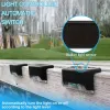 8 Pack Solar Deck Lights Outdoor – Waterproof LED Step Lights 3000K Warm White for Stairs, Fence, Patio & Garden