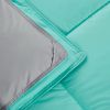 Twin/Twin XL Reversible Comforter Set – 3 Piece Microfiber Bedding Set in Blue/Grey with Shams, Lightweight All-Season Quilt Set