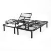 Split King Adjustable Bed Base with Wired Remote – Full Electric Steel Bed Frame with Head & Foot Lift for Enhanced Sleep Comfort