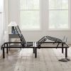 Twin XL Adjustable Bed Base with Wired Remote – Full Electric Steel Bed Frame with Head & Foot Lift for Customized Comfort