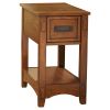 Modern 2-Tier Metal Wood Coffee Table with Storage Shelf – Natural Finish, Compact Living Room Table