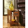 Modern 2-Tier Metal Wood Coffee Table with Storage Shelf – Natural Finish, Compact Living Room Table