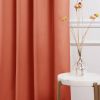 52x96 Orange Apricot Blackout Curtains – Set of 2 Thermal Insulated Room Darkening Panels with Rod Pocket, Noise Reducing Window Drapes