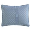 Nautical Cotton Daybed Set – Blue Chambray Stripe Reversible Daybed Cover with Anchor Print, 4 Piece Coastal Bedding Set