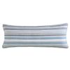 Nautical Cotton Daybed Set – Blue Chambray Stripe Reversible Daybed Cover with Anchor Print, 4 Piece Coastal Bedding Set