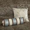 California King 12-Piece Reversible Comforter Set – Brown & Blue Bed-in-a-Bag with Sheets, Shams & Decorative Pillows