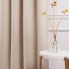 52x108 Beige Cream Blackout Curtains – Set of 2 Thermal Insulated Room Darkening Panels with Rod Pocket, Noise Reducing Drapes