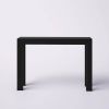 Solid Wood Modern Console Table in Black Finish, Narrow Entryway Sofa Table, Minimalist Accent Table for Living Room