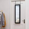 2-in-1 Full Length Jewelry Armoire Mirror, Wall or Door Mounted Jewelry Organizer Cabinet with Adjustable Height