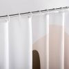 72-Inch Desert Cactus Sunset Southwest Shower Curtain Set – Brown Red Tan, Includes Hooks & Matching Tote