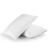 Set of 2 King Size Down Feather Blend Pillows – Machine Washable Bed Pillows with 233 Thread Count Cover