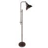 65-Inch Adjustable Task Floor Lamp with Distressed Metal Finish