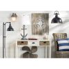 65-Inch Adjustable Task Floor Lamp with Distressed Metal Finish