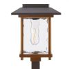 4-Pack Bronze Gold Solar LED Pathway Lights with Water Glass Lens, Outdoor Garden Yard Landscape Lighting for Walkway & Patio