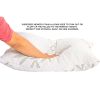 Queen Hypoallergenic Shredded Memory Foam Pillow with Bamboo Cover – Made in USA, Cooling & Adjustable Support