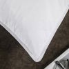 Set of 2 Firm Down Feather Blend Bed Pillows – Standard/Queen Size Hotel Collection, Machine Washable, Breathable Cooling Support