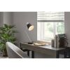 Modern Metal Desk Lamp with Black Shade, Adjustable Tilt Table Light
