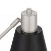 Modern Metal Desk Lamp with Black Shade, Adjustable Tilt Table Light