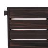 3-Tier Stackable Foldable Shoe Rack – Espresso Brown Woodgrain Resin Shelving with Metal Frame, Space-Saving Shoe Organizer for Entryway
