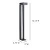 Set of 2 Modern Solar Pathway Lights Outdoor LED Garden Lights – Waterproof White Yard Landscape Lighting