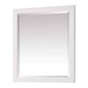 32x28 Bathroom Wall Mirror – White Solid Wood Frame Beveled Edge Hanging Mirror, Vertical Rectangular Vanity Mirror for Bathroom & Home Decor