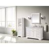 32x28 Bathroom Wall Mirror – White Solid Wood Frame Beveled Edge Hanging Mirror, Vertical Rectangular Vanity Mirror for Bathroom & Home Decor