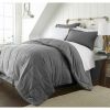 7-Piece Bed in a Bag Comforter Set – Microfiber Polyester Dorm Bedding Set with Sheets, Bed Skirt, Shams & Pillowcases (Queen Size)