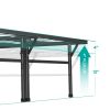 California King 18-Inch High Rise Metal Platform Bed Frame – Heavy Duty Steel Base with Under-Bed Storage, No Box Spring Required
