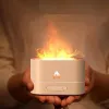Flame Effect Essential Oil Diffuser – 250ml Ultrasonic Aromatherapy Humidifier with LED Flame Light, Timer & Auto Shut-Off