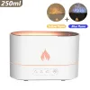 Flame Effect Essential Oil Diffuser – 250ml Ultrasonic Aromatherapy Humidifier with LED Flame Light, Timer & Auto Shut-Off