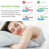King & Queen Size Shredded Memory Foam Pillow with Bamboo Cover, Hypoallergenic Adjustable Support Bed Pillow