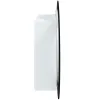 Wall-Mounted LED Bathroom Mirror Cabinet with Storage, Round Mirror Makeup Organizer with USB Lighting, White Vanity Cabinet