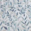 Essentials Sofia Botanical Microfiber Shower Curtain – 72x72 Blue Floral Print, Soft Lightweight Modern Bathroom Decor