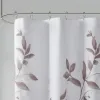 Madison Park Cecily Sheer Botanical Shower Curtain – 72x72 Burnout Floral Design with Water-Repellent Finish